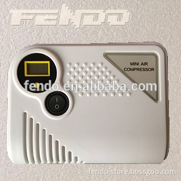 plastic mini car air compressor portable 12v car air pump